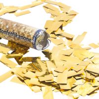 Konfetti-Kanone, Folienstreifen gold-metallic 20 cm 