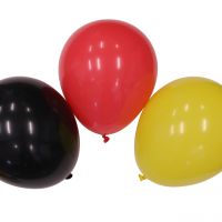 Luftballons Deutschland, schwarz-rot-gold 12 Stück