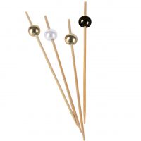 Party-Picker Kugel, schwarz-weiß-gold