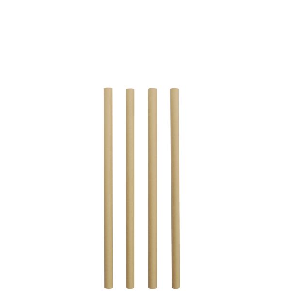 Bambuspapier Trinkhalme Ø 0,8 mm, natur