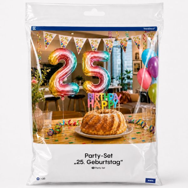 Party Set 25. Geburtstag