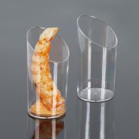 MEHRWEG Fingerfood Buffet-Minibecher, schräg, transparent Ø 4,4 cm x H: 8,4 cm