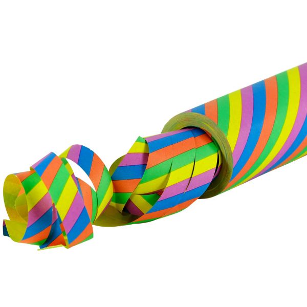 Maxi Luftschlange, 15m diagonal gestreift