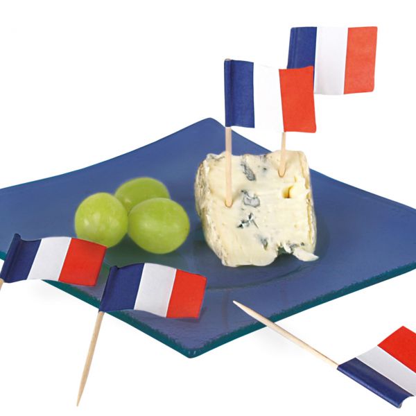 Party-Picker Flagge Frankreich, weiß-blau-rot, Le Tricolore