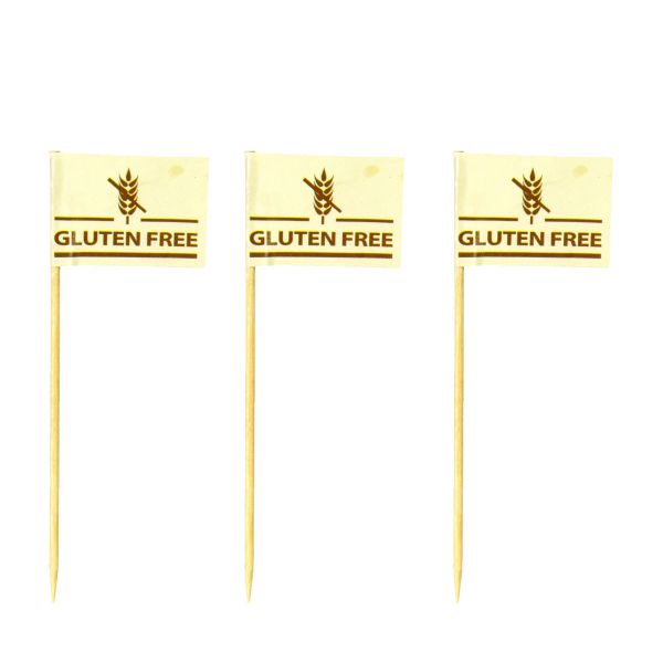 Party-Picker Flagge, „Gluten Free“, creme