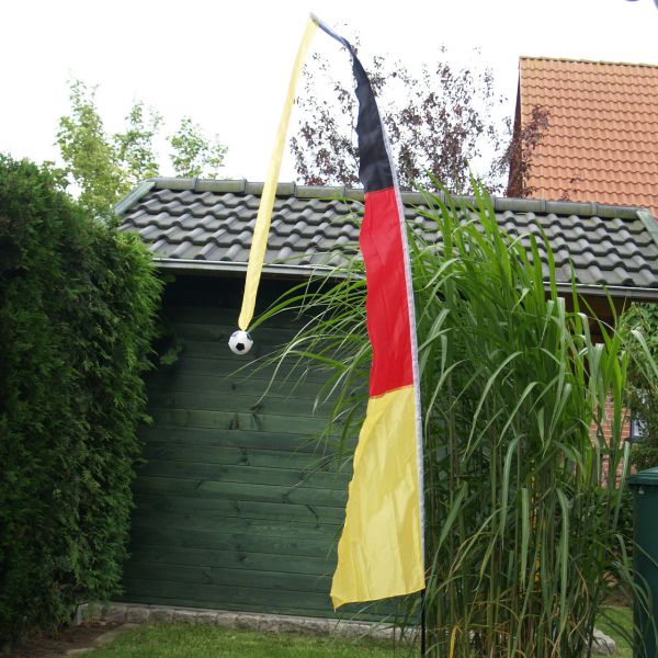 Balifahne Deutschland, wetterfest, schwarz-rot-gold