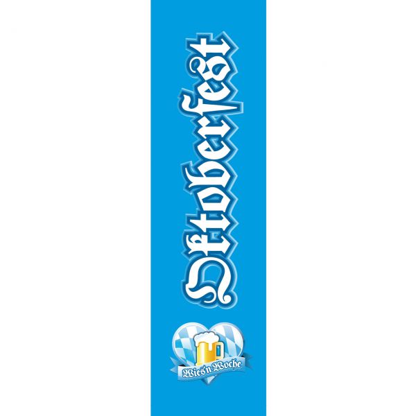 Banner Oktoberfest, weiß-blau