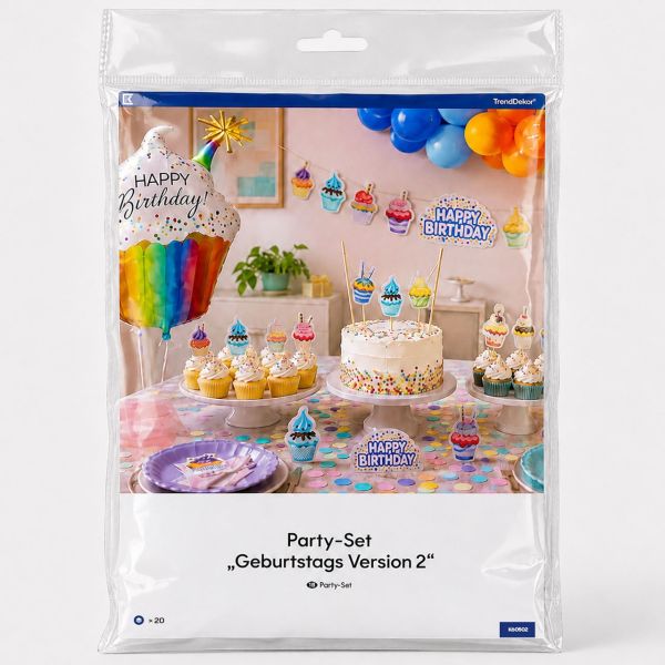 Party Set Geburtstag Cupcakes