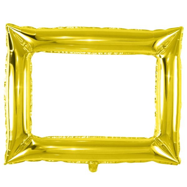 Folienballon Bilderrahmen, gold