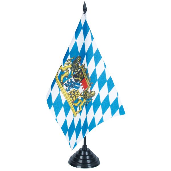 Tischfahne Bayern, weiß-blau