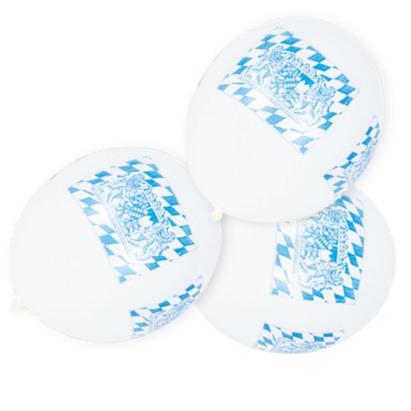 Luftballons Bayern-Raute, weiß blau