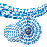 Deko-Set Bayern Oktoberfest, weiß-blau Deko-Set Bayern Oktoberfest, weiß-blau