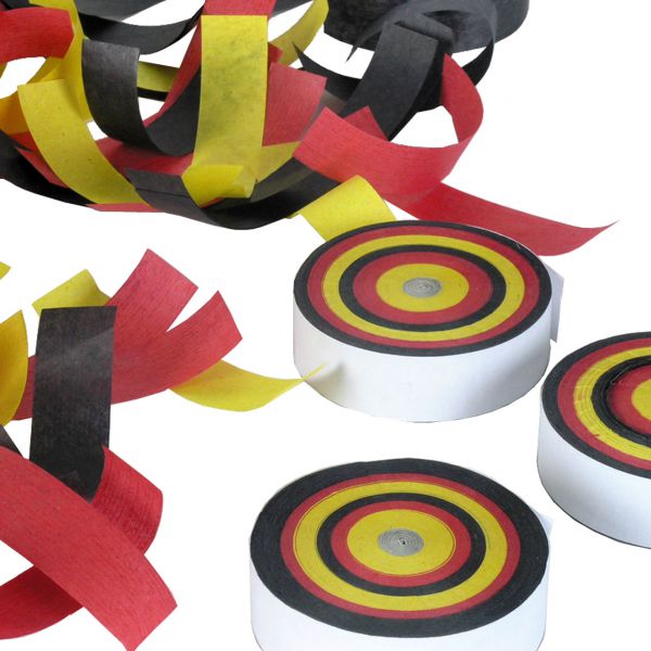 Konfetti Frisbee Deutschland,, schwarz-rot-gold