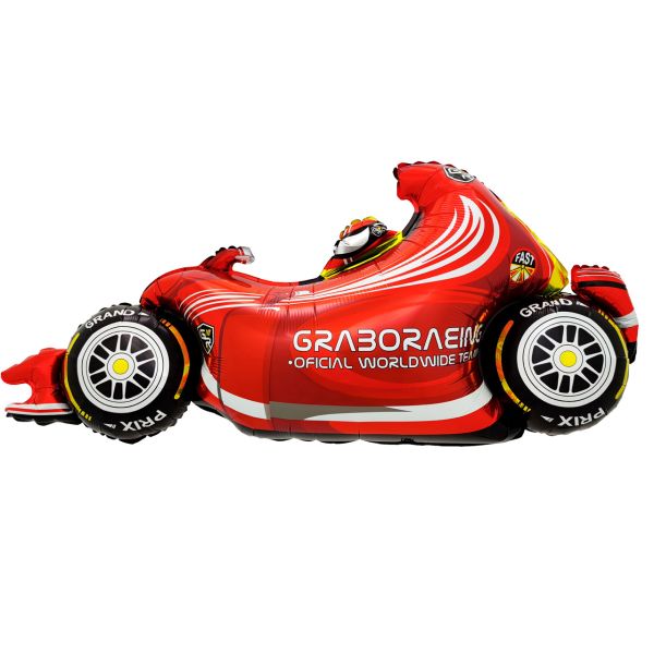 Folienballon Rennauto, rot