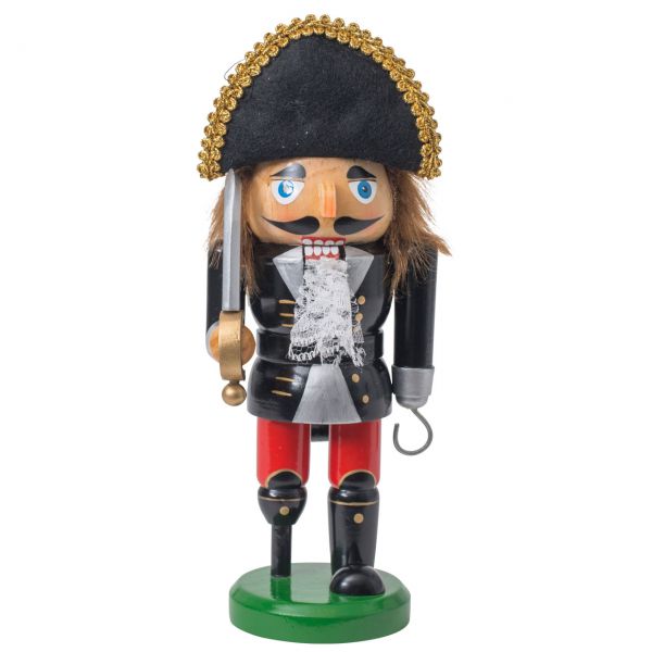 Nussknacker Pirat 25cm, schwarz