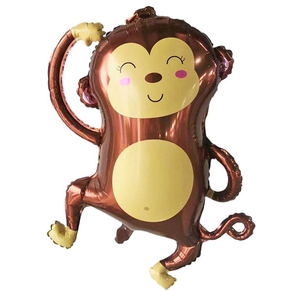 Folienballon Affe, braun