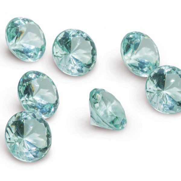 Deko-Diamanten, Ø 3 cm, mint-klar