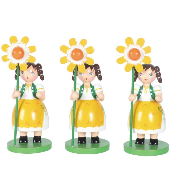 Frühlingsdeko "Blumenkind" Mädchen mit Blume