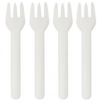 Papier Gabel, weiß