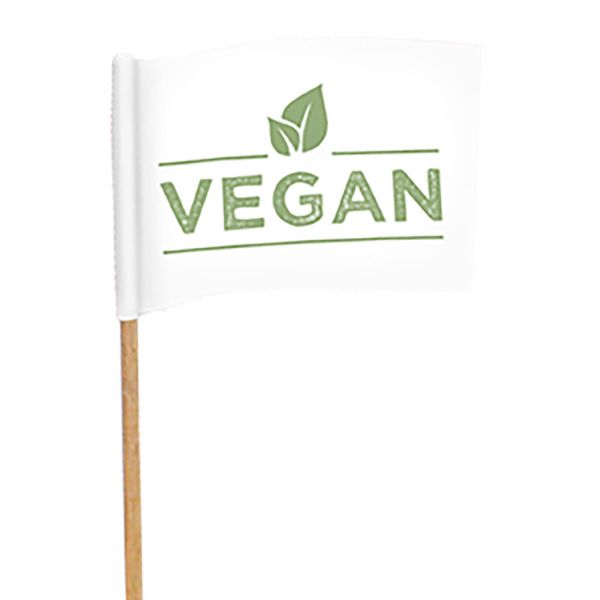 Deko-Picker Flagge Vegan, grün