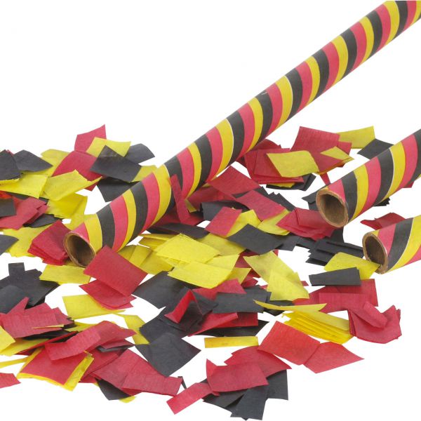 Konfetti-Stick Deutschland, schwarz-rot-gold