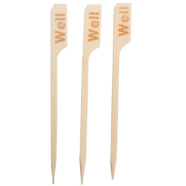 Holz Steak Marker "WELL DONE", natur