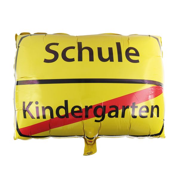 Folienballon Kindergarten / Schule, gelb