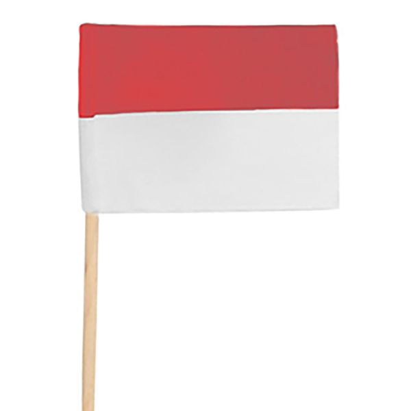 Deko-Picker Flagge, rot-weiß