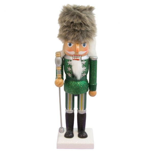 Nussknacker Soldat 25cm, grau-grün