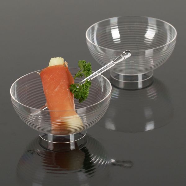 MEHRWEG Fingerfood Buffet-Minischale, rund, transparent