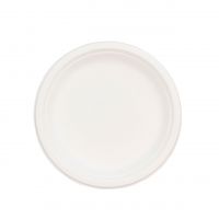 Zuckerrohr Teller rund, weiß Zuckerrohr Teller rund, weiß