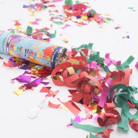 Konfetti-Kanone, Papier-Konfetti bunt 20 cm 