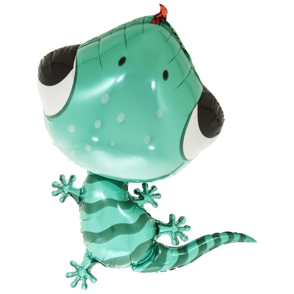 Folienballon Gecko, türkis
