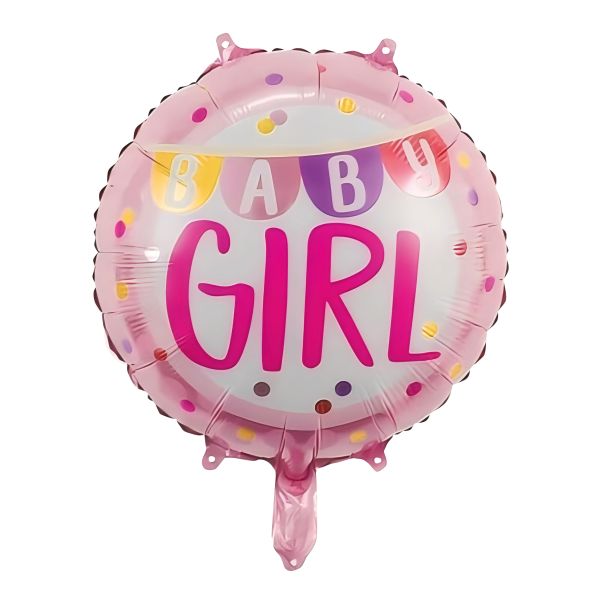 Folienballon Baby Girl, rosa