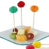 Party-Picker Früchte 3D, bunt 11 cm
