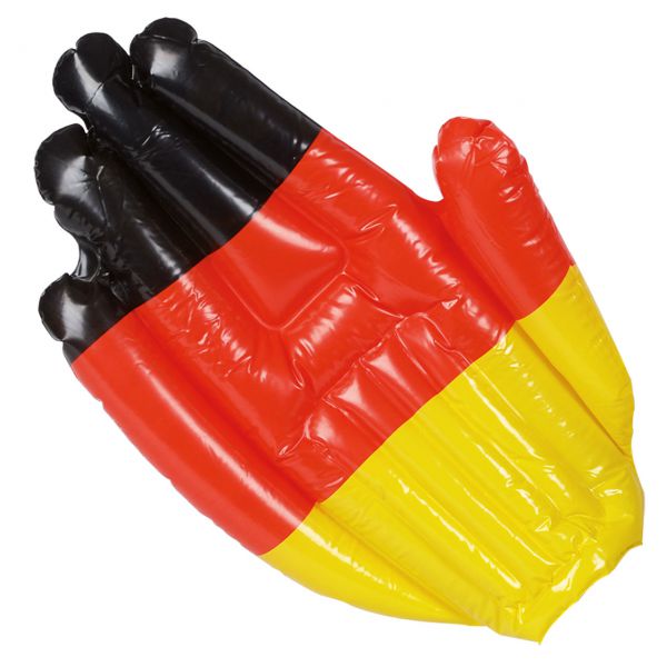 Riesen Hand Deutschland, aufblasbar, schwarz-rot-gold