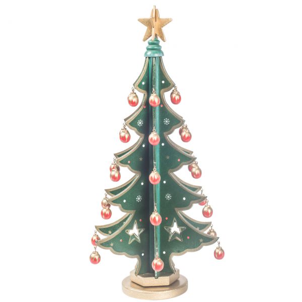 ilauke 3D Weihnachtsbaumschmuck Weihnachtsbaum Deko Holz 6er Christbaumschmuck Handgemachte Anhänger Dekoration Holz Ornamenten für Weihnachtsbaum Weihnachtsmann Weihnachtsglocken