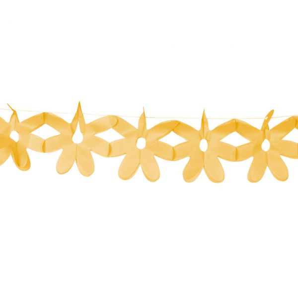 Girlande Blume, gelb