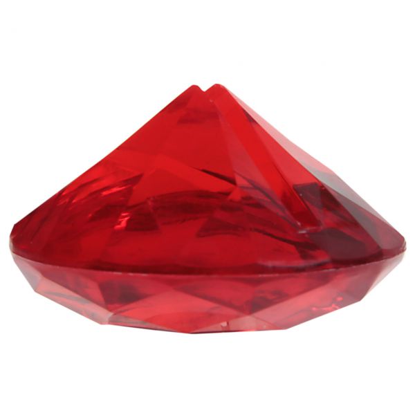 Tischkarten-Halter Diamant, Ø 4cm, rot