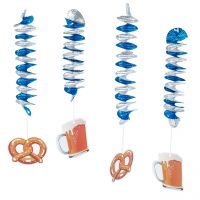 Rotorspirale Bayern Oktoberfest Brezel & Bier, weiß-blau Rotorspirale Bayern Oktoberfest Brezel & Bier, weiß-blau