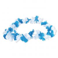 Hawaii-Kette, weiß-blau