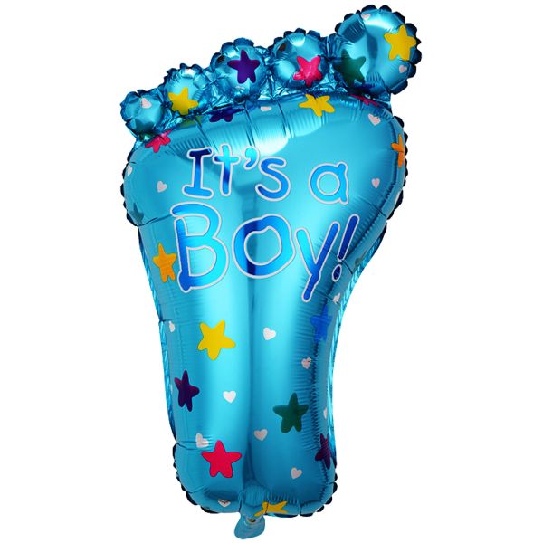 Folienballon Fuß It's a Boy, blau