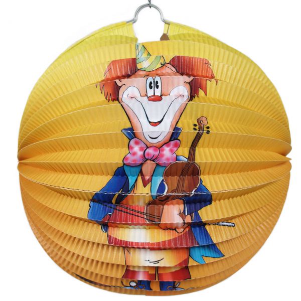 Lampion Clown, bunt