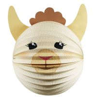 Kinder Laterne Alpaka, beige-braun