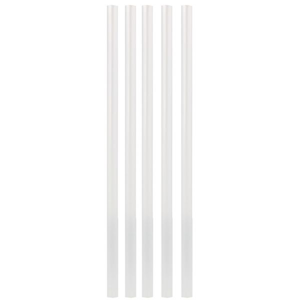PLA Trinkhalm Jumbo 0,8 x 25 cm, weiß