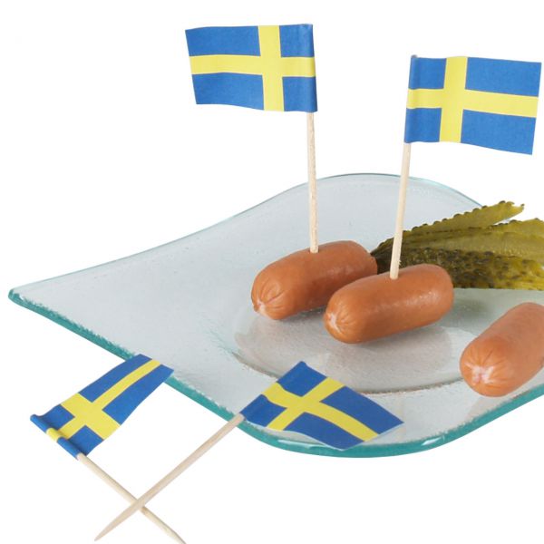 Party-Picker Flagge Schweden, blau-gelb