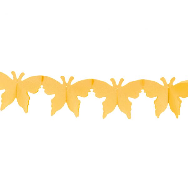 Girlande Schmetterling, gelb